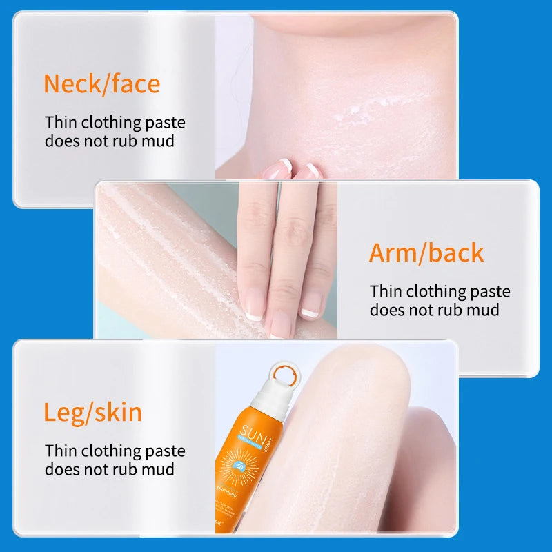 O‘cheal 150ml Sunscreen Spray Anti-aging Anti Wrinkle Moisturizing Whitening Sunscreen Spray Facial Body Neck Skin Care Cream Oasis Select