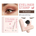 Eyeliner Stamp Beginner Friendly One-Press Forming Precise Fit Waterproof Sweatproof Fast Drying Formula Intense Color Eyeliner Oasis Select BROWN