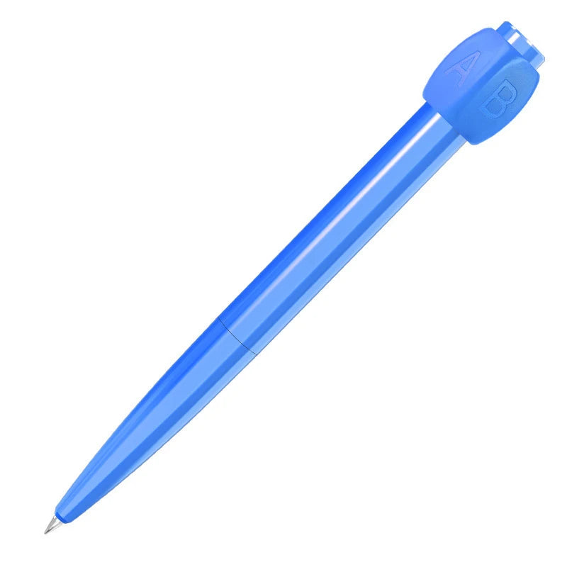 Novelty Abcd Choose Ballpoint Pen New Decompression Rotating Gel Answer Pen Personality Student Stationery 0.5mm Oasis Select Blue