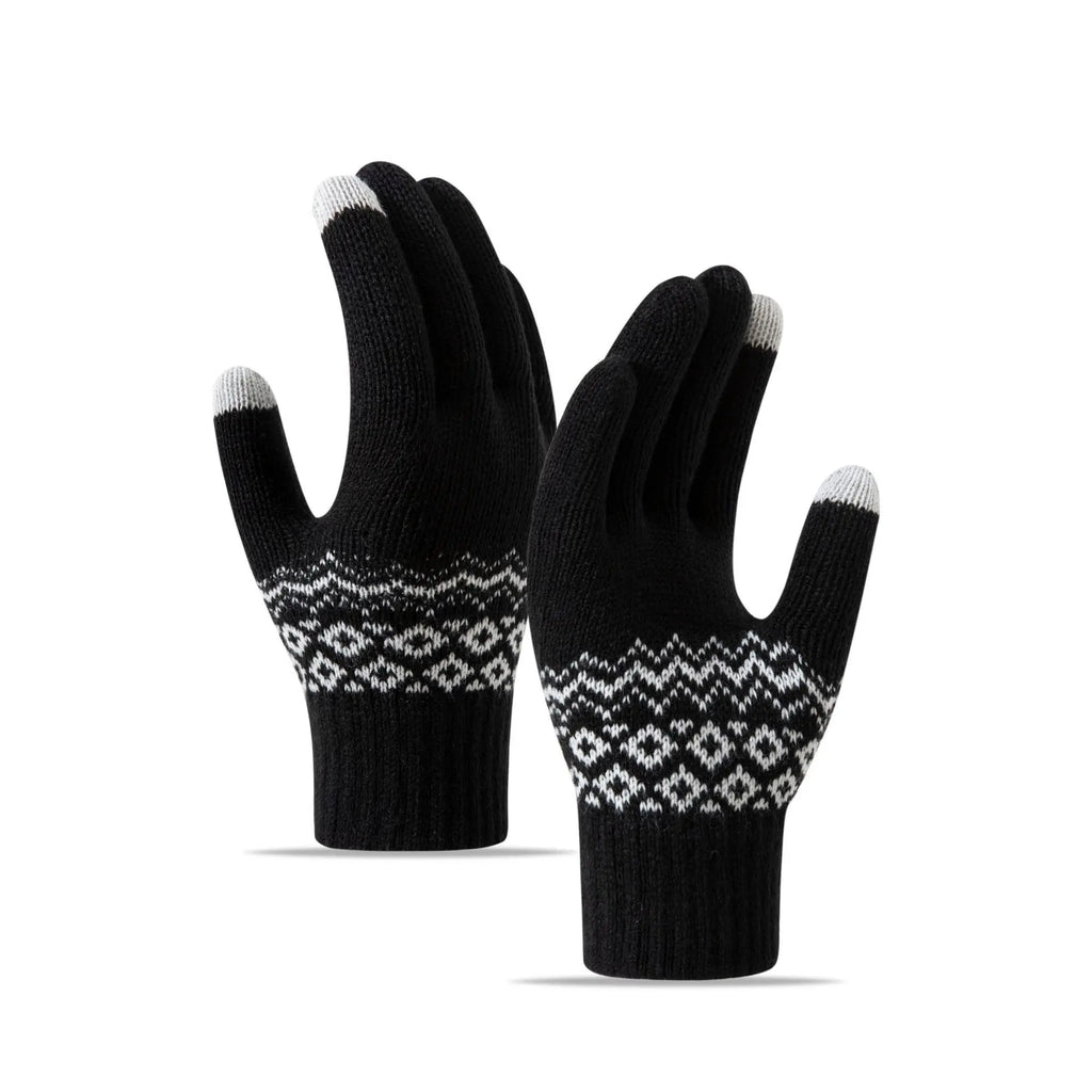 Knitted gloves, touch screen, cycling, skiing, fitness, warmth, autumn and winter outdoor sports trend Oasis Select 19