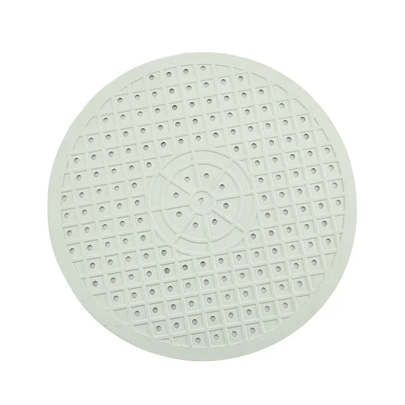Quick Drying Sink Pad Sink Protector Kitchen Table Anti Slip TPR Sink Mat Dishes Heat Insulation Protector Bathroom Accessories Oasis Select white-Round As shown in the figu