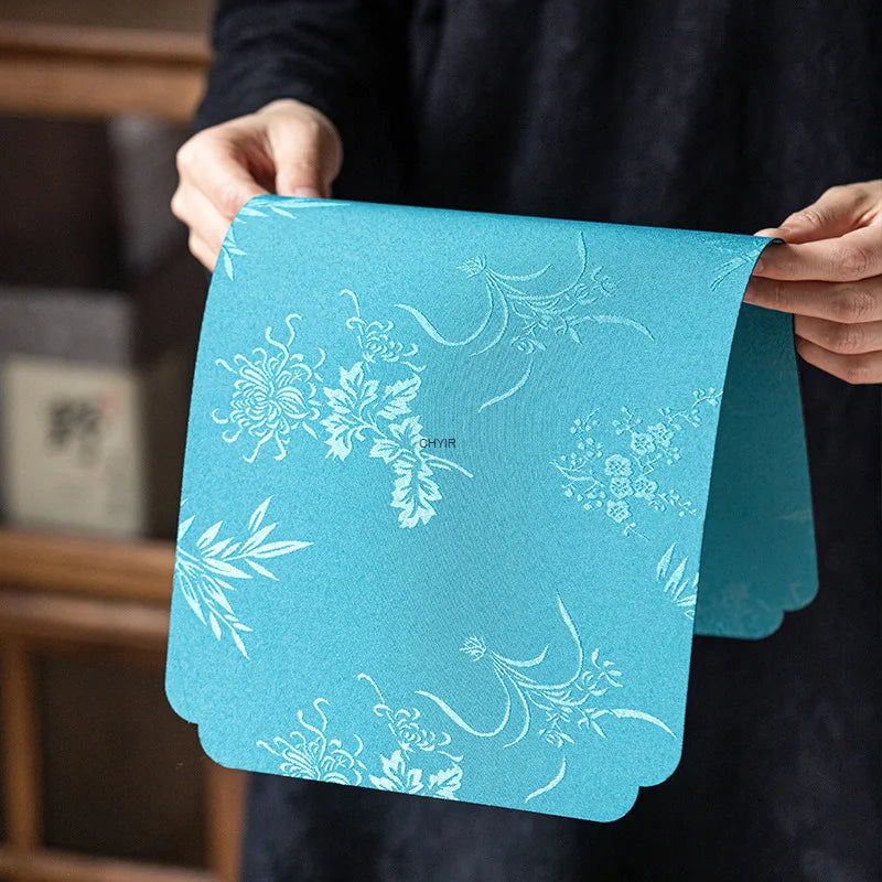 Dry Tea Mat Double-sided Waterproof Tea Flag Tea Towel Tea Table Mat Chinese Zen Style Cloth Mat Teapot Mat Tea Set Oasis Select