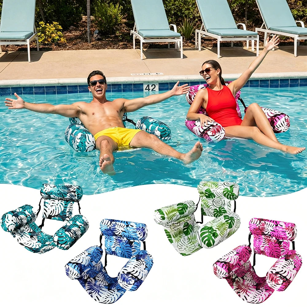 Inflatable Floating Lounger for Adult,Portable Pool Float Chair,Foldable Recliner for Swimming Pool,Lake,Beach Summer Relaxation Oasis Select