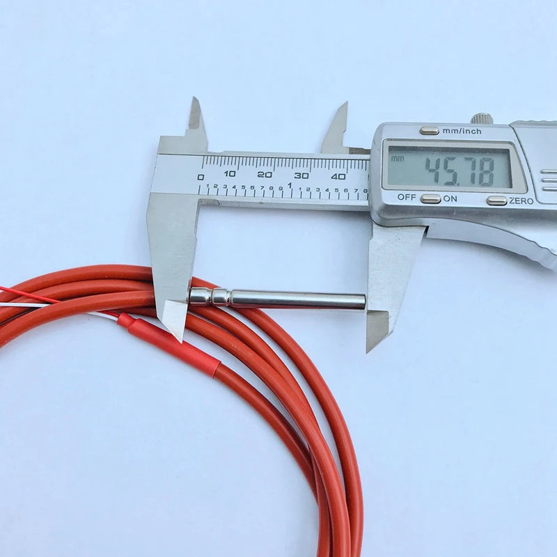 6X 2 Wire PT1000 Temperature Sensor Thermistor Silicone Gel Coated 1.5Meters Probe 45Mm X 5Mm -50-180 Centigrade Rtds Oasis Select