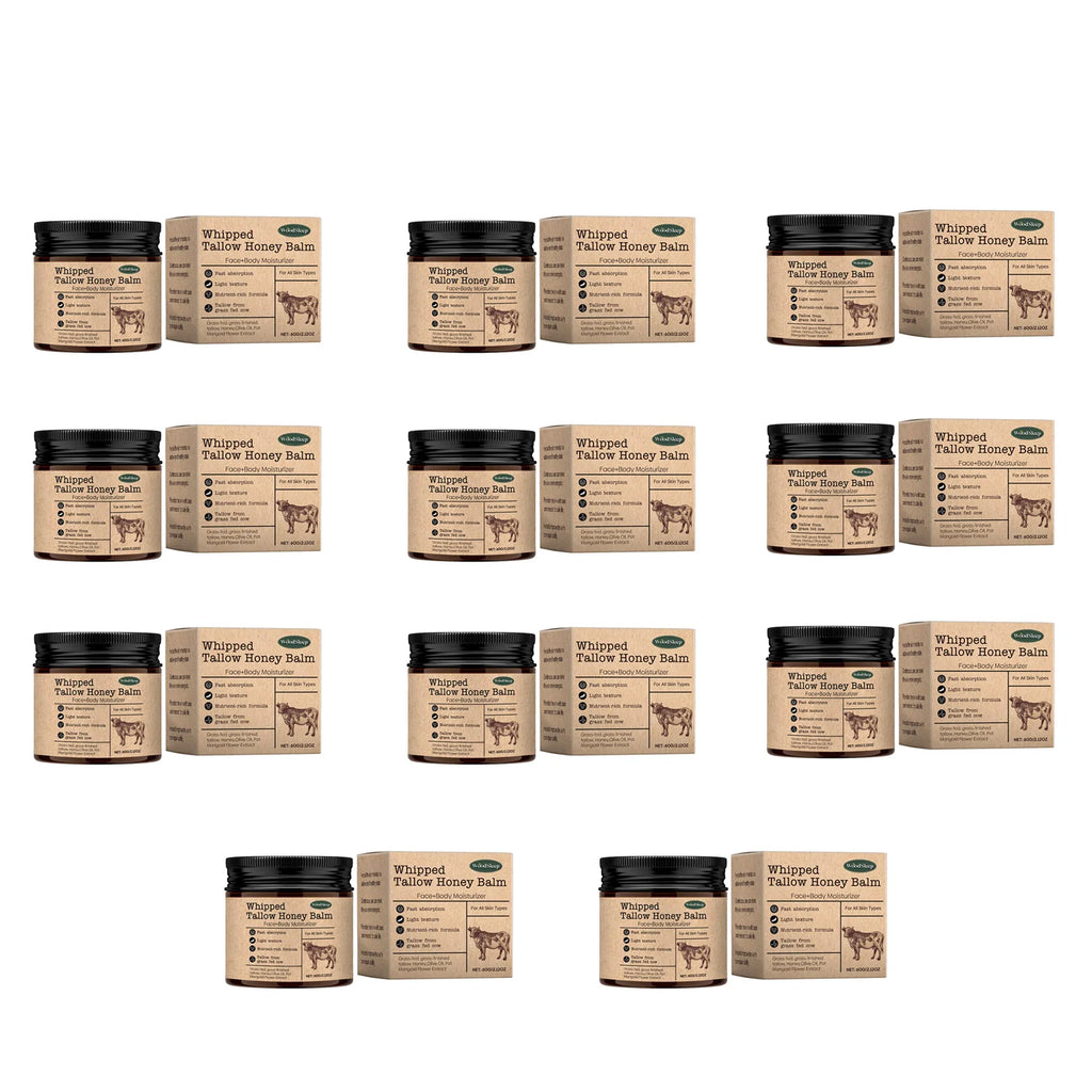 WoodSleep Beef Tallow & Honey Face Body Cream – Deep Moisture Tallow Face Body Cream Oasis Select 660g boxed