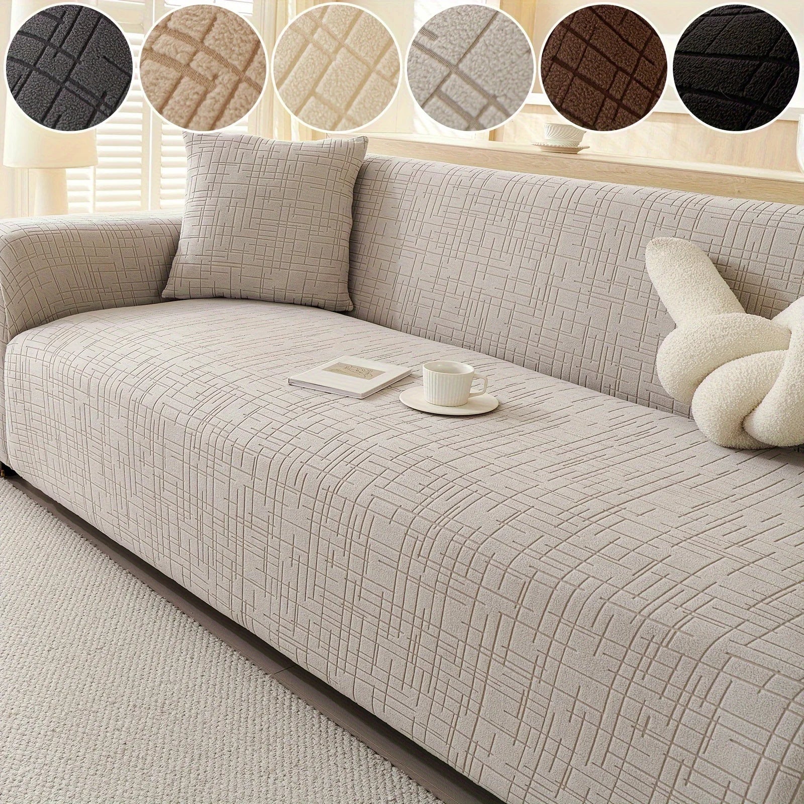 2025 New Anti-cat Scratch Sofa Cover Full Package Thickened Sofa Protection Cover for Autumn and Winter Oasis Select