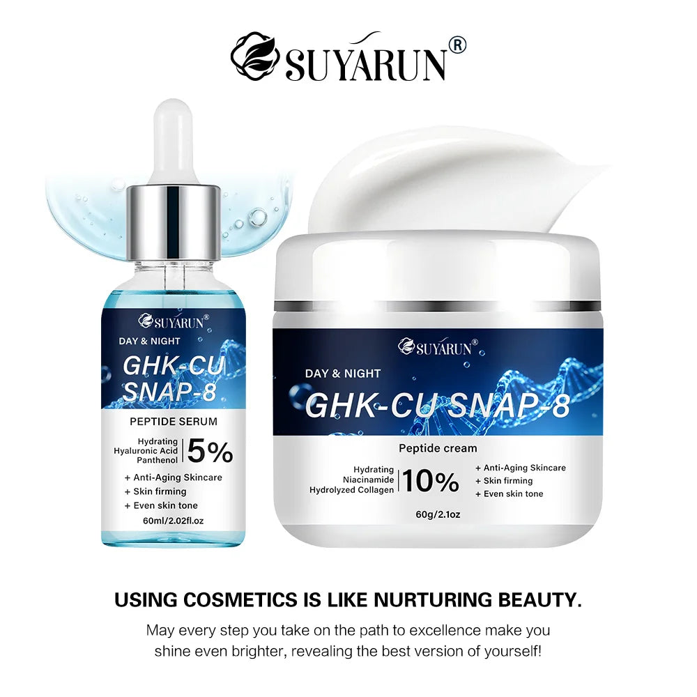 GHK-CU SNAP 8 Anti-Aging Cream & Serum Set – All Skin Types Anti-Aging Face Set Oasis Select