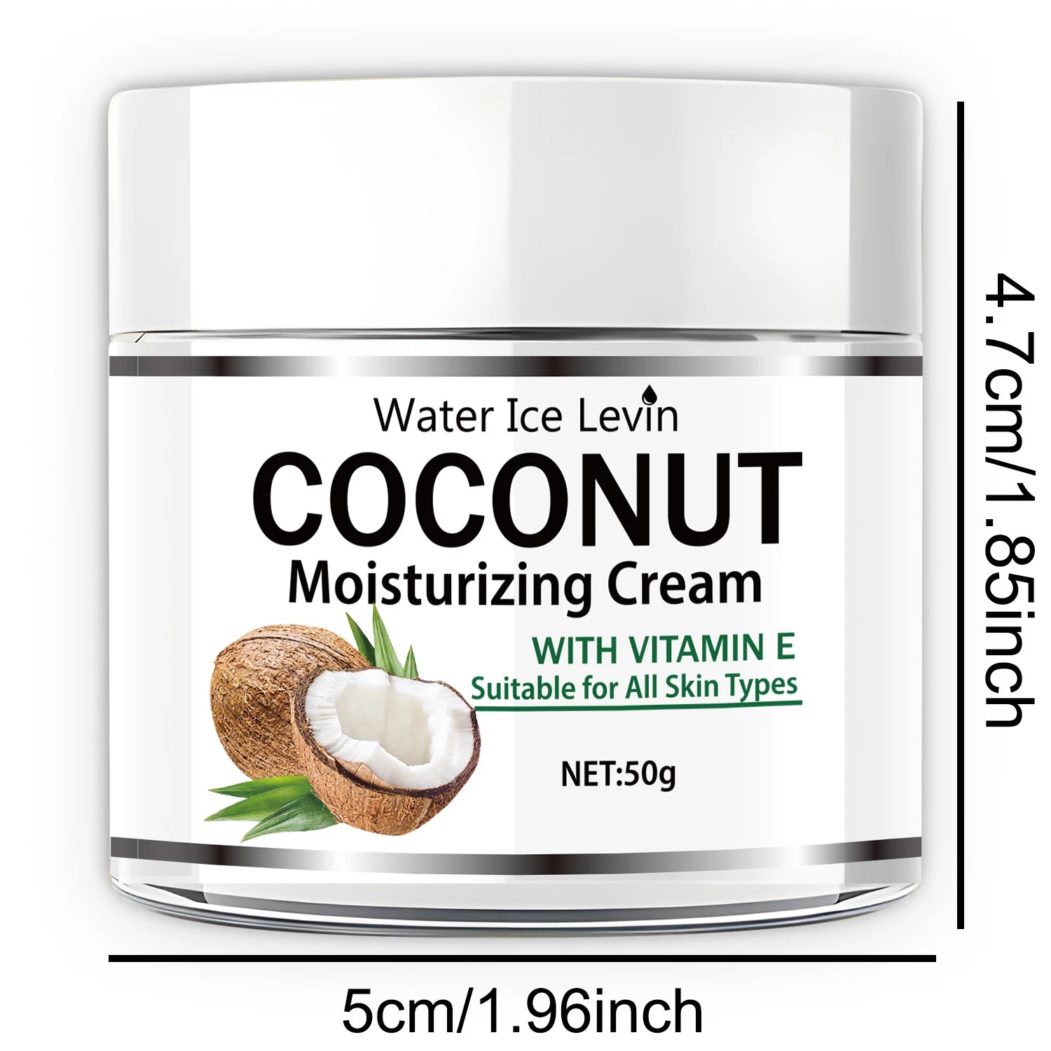 Coconut Oil Face Cream – Collagen, Retinol & Hyaluronic Acid 50g Face Moisturizing Cream Oasis Select