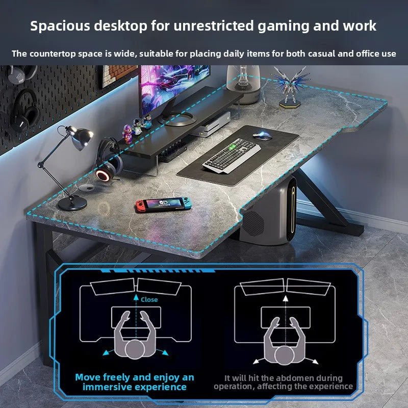 Gaming table Modern simple desktop video game competitive table Simple office learning computer table Oasis Select