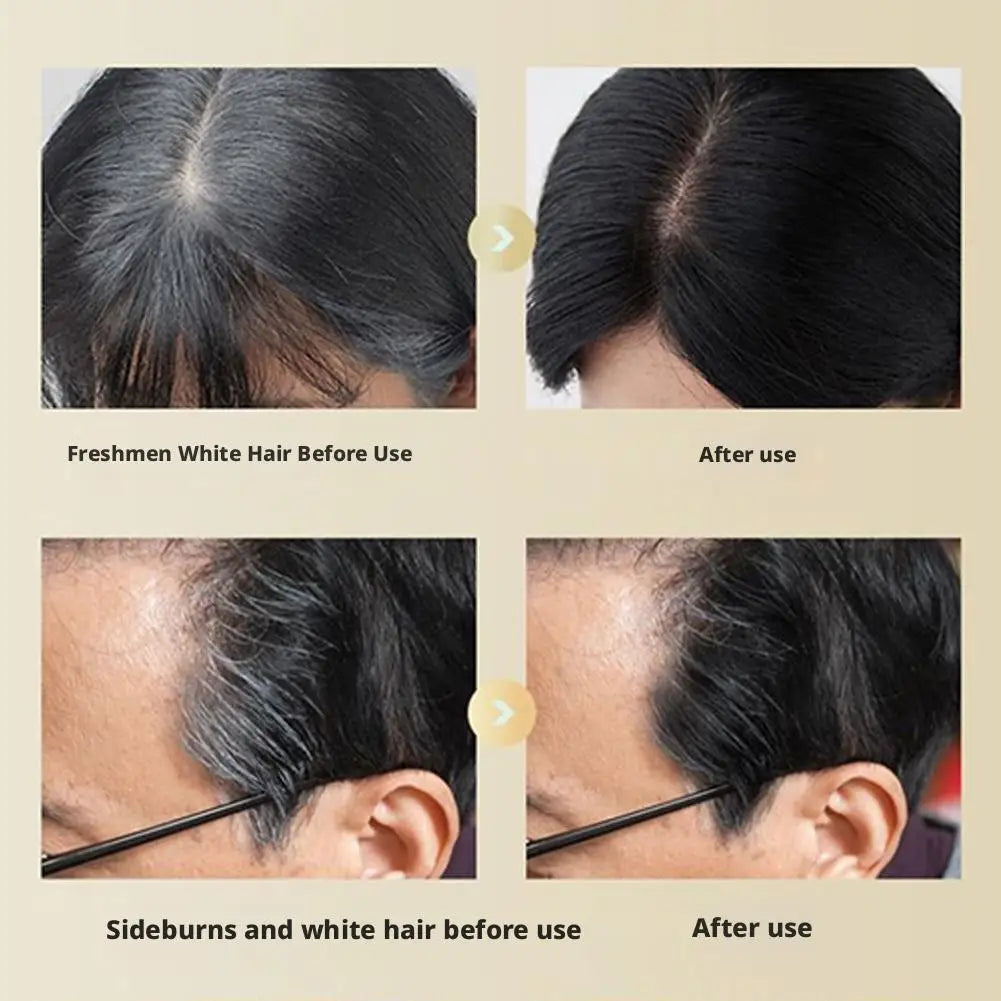 2-in-1 Instant Comb Hair Dye, Touch up Comb, Waterproof Sweat proof Hair Dye Comb for Gray Hair Coverage Beard Hair Color Stick Oasis Select
