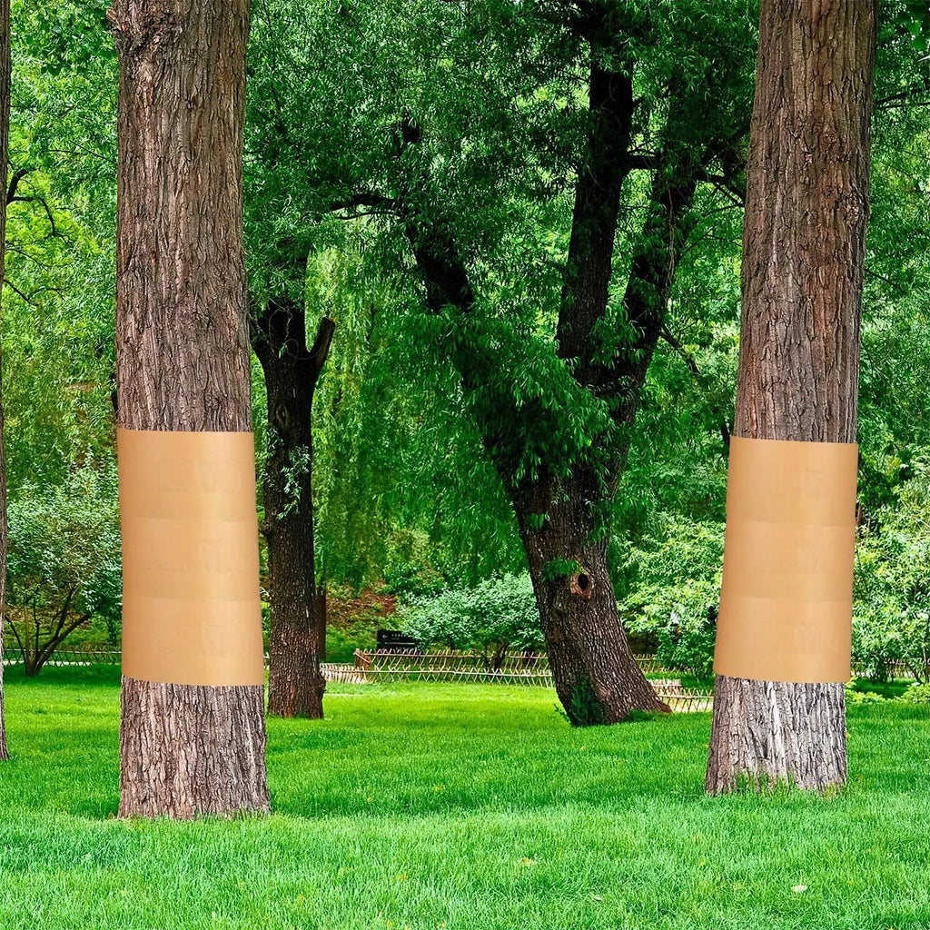 Tree Barrier Tape 164 Ft x2 Inch Cicada Tree Wrap Protection Tape Sticky Barrier Plant Protector for Outdoor Lawn Garden Orchard Oasis Select