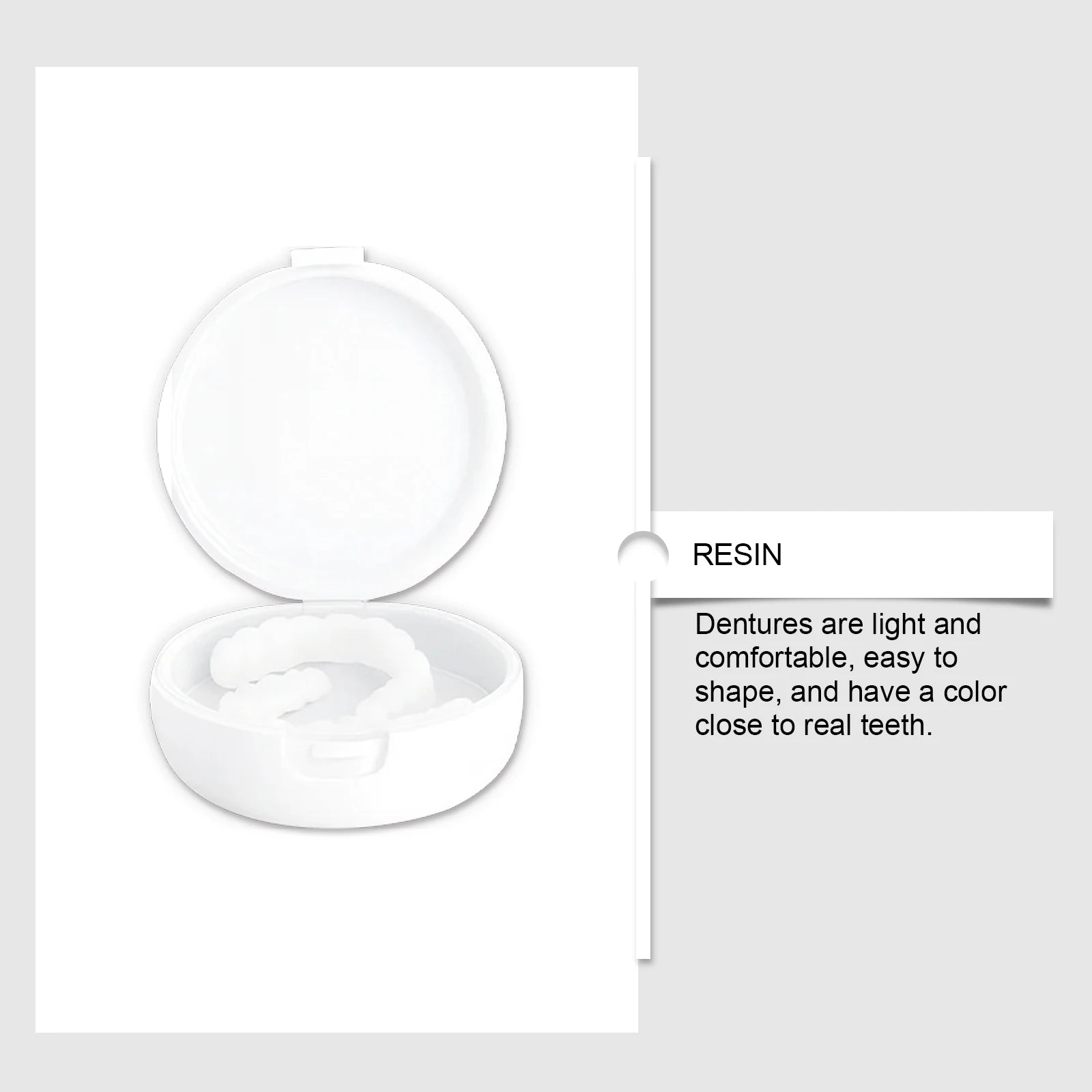 Adjustable Clip-On Dentures - Enhances Smile Aesthetics, Made of Comfortable Material, Dental Cosmetic Cover Oasis Select