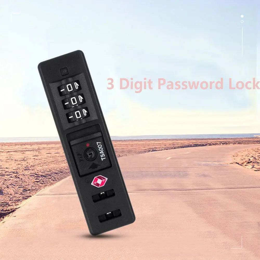 Portable TSA Customs Code Lock Protection Security 3 Digit Password Lock Weatherproof Anti-theft Luggage Safely Code Lock Oasis Select