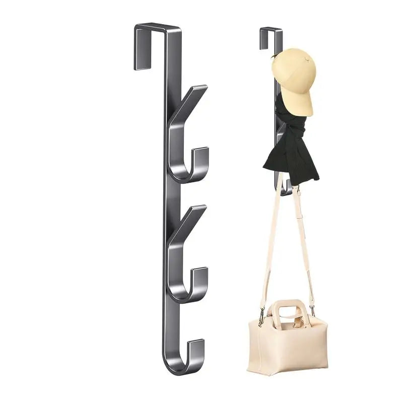 Door Hanger Clothes Hanging Carbon Steel Sturdy Over The Door Hooks Versatile Clothes Hanger Home Storage Organization Hooks Oasis Select