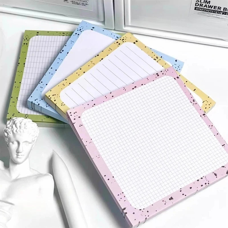 Post-it Notes Ins Style High-looking Cream Splash Ink Post-it Notes Study Plan Memo Can Be Written Sticky Notes Oasis Select