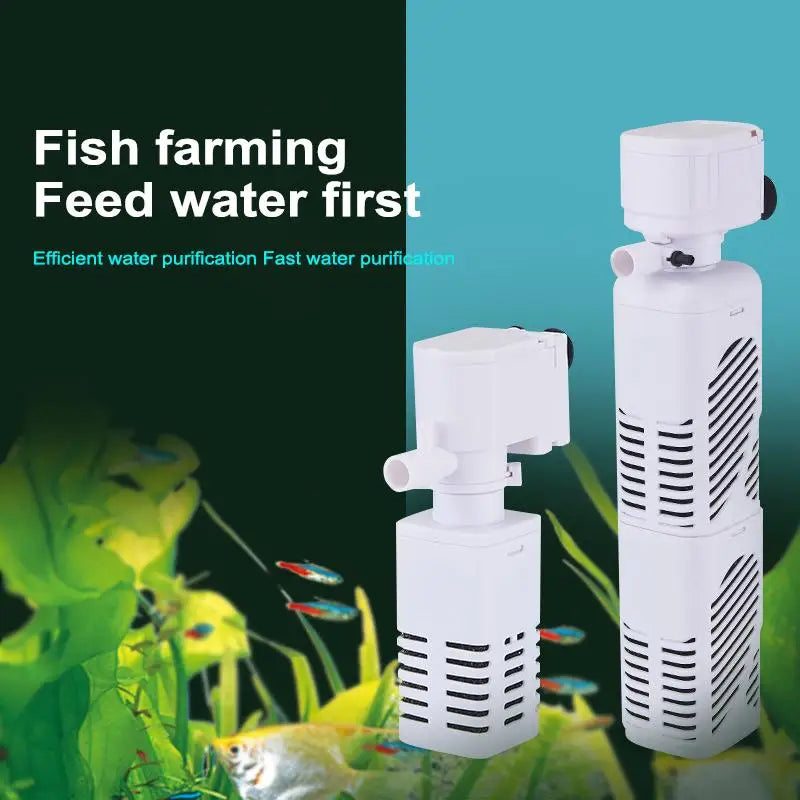 4-in-1 Silent Submersible Aquarium Filter Pump 220V Wave Maker