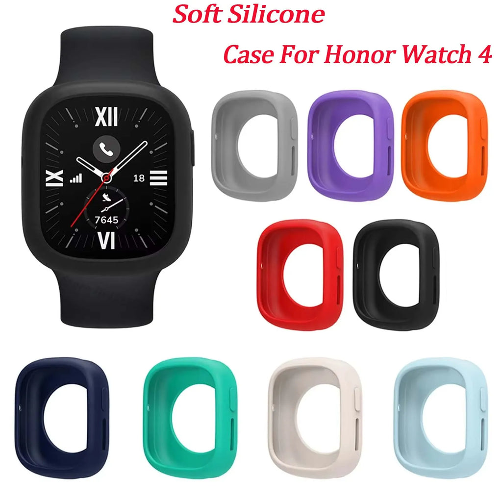 Silicone Bumper Case for Honor Watch 4 – Protector Frame Smartwatch Protective Case Oasis Select