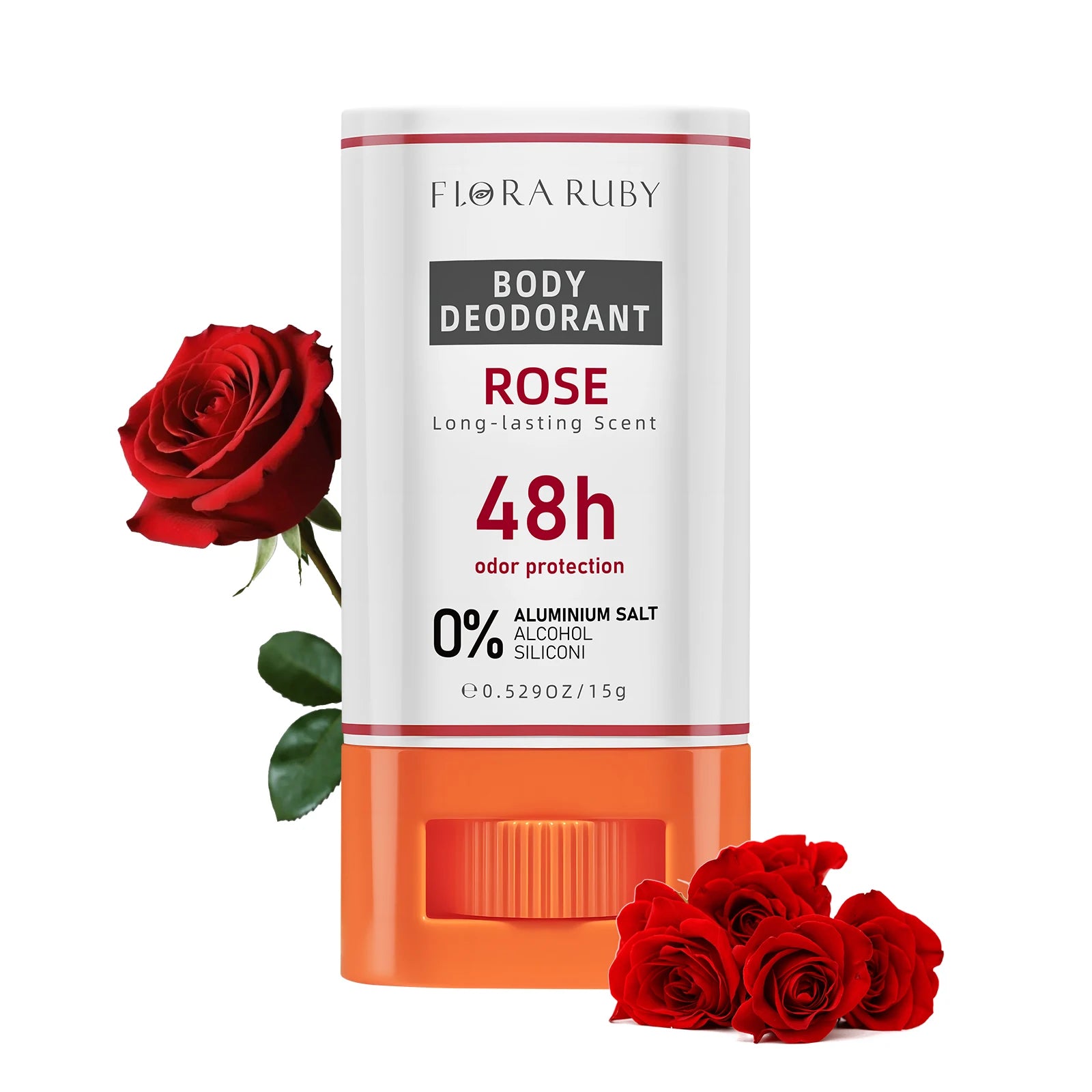 Whole Body Anti Sweat Deodorant Stick Ball Balm Rose Fragrance Underarm Armpit Body Remove Odor Antiperspirant Balm Portable 15g Oasis Select 06-ROSE