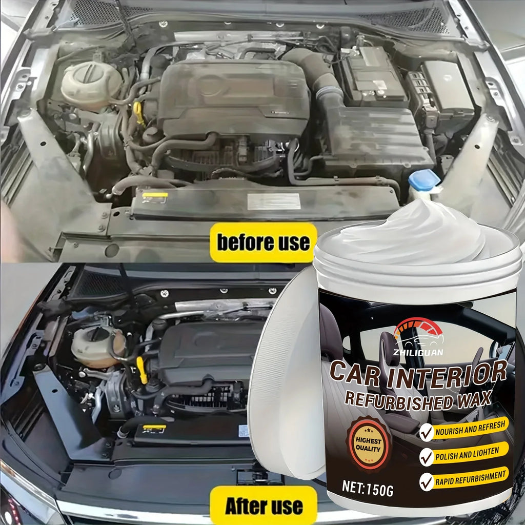 Car Interior Plastic Restorer & Panel Renewal Wax Kit