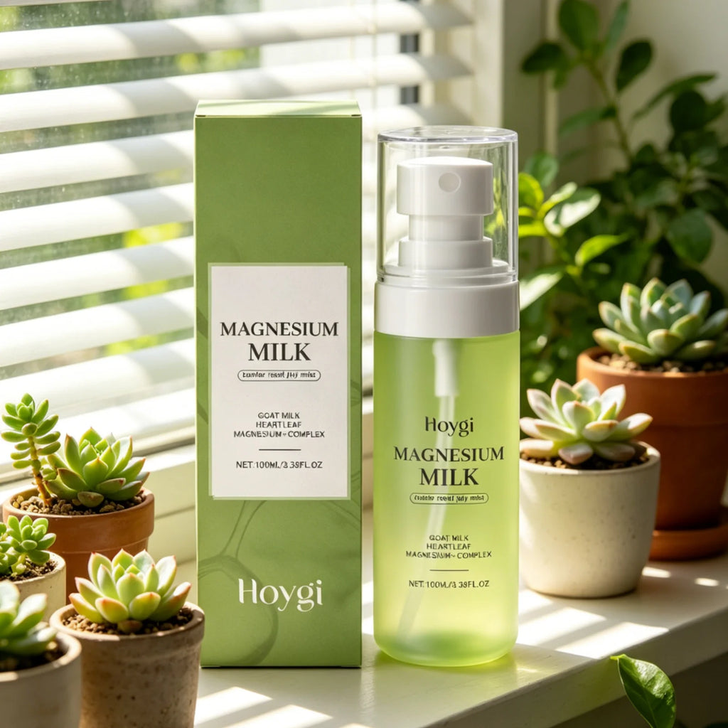 Hoygi Magnesium Milk Mist for Sensitive Skin Soothing Calming Long Lasting Moisturizing Skin Refreshing Facial Toner Spray 100ml Oasis Select