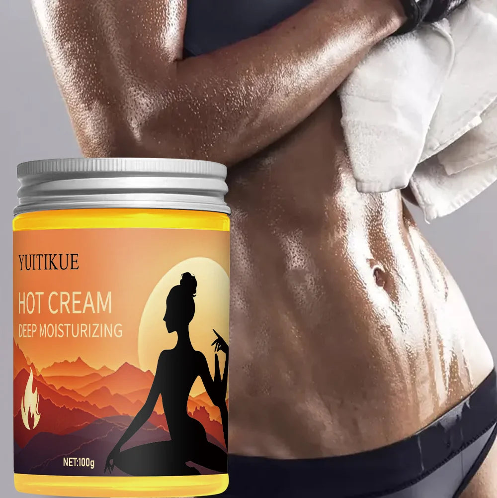 YUITIKUE Hot Firming Body Cream 100g - 5-in-1 Sculpting for Waist, Arms, Thighs, Legs & Hips, with Turmeric & Mint Oasis Select