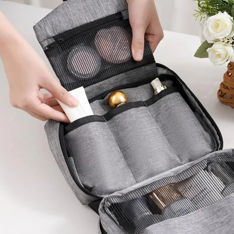 Travel Wet And Dry Separation Toiletry Bag Business Trip Shower Portable Hanging Cosmetic Bag Storage Pouch Folding Makeup Bag Oasis Select