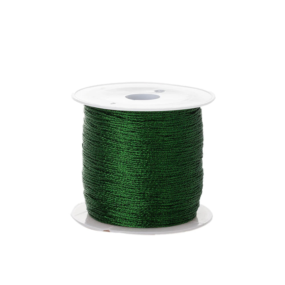 0.4mm 50m Crafts Nylon Cord For Jewelry Making Beading Braided Nylon Satin String for Bracelets Rattail Trim Chinese Knot Oasis Select Mo Green 0.4mmX50m
