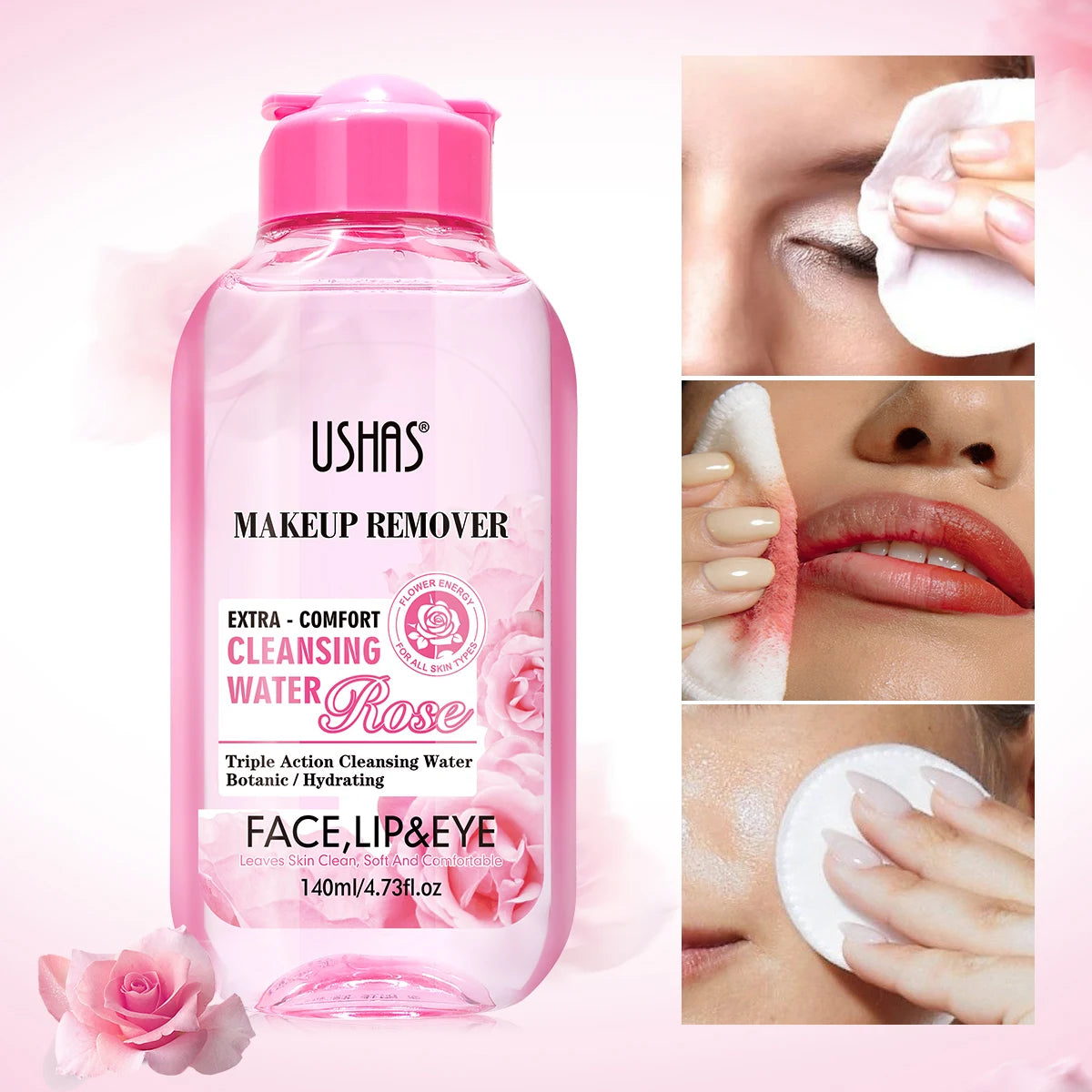 USHAS Micellar Cleansing Water – Gentle Makeup Remover
