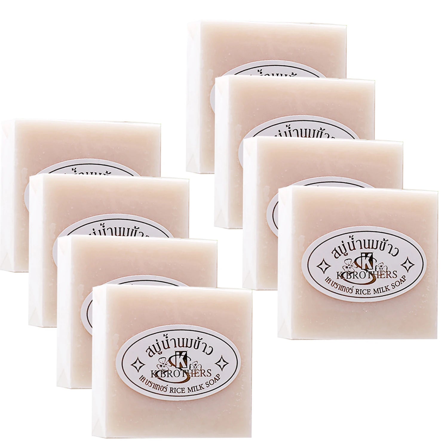Original Milk Rice Soap Essential Oil Soap Bath Handmade Soap Deep Cleansing Skin 60g(2.12oz) Oasis Select 8 pcs