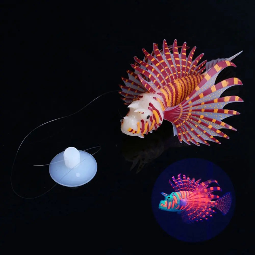 Artificial Lionfish Silicone Aquarium Ornament | Fish Tank Decor