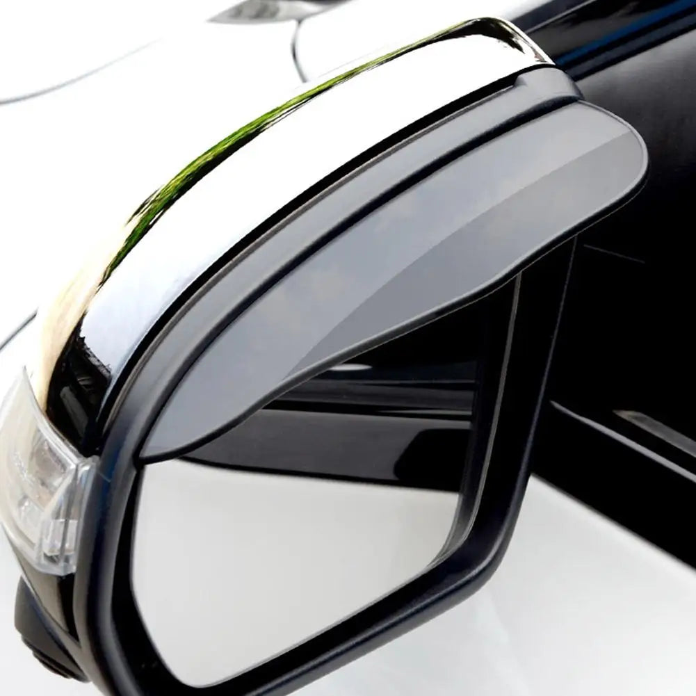 2PCS/Set Car Rearview Mirror Rain Guard Universal Flexible Rearview Mirror Eyebrow Rain Cover Sun Visor Shade Cover Protector Oasis Select