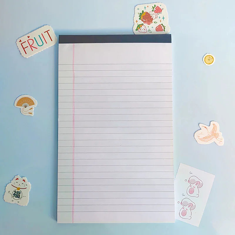 Tearable Legal Pad Office Supplies Ink-proof Tear-off Pages Writing Sheet Paper Notepad Simple Lined Paper Scribbling Book Oasis Select