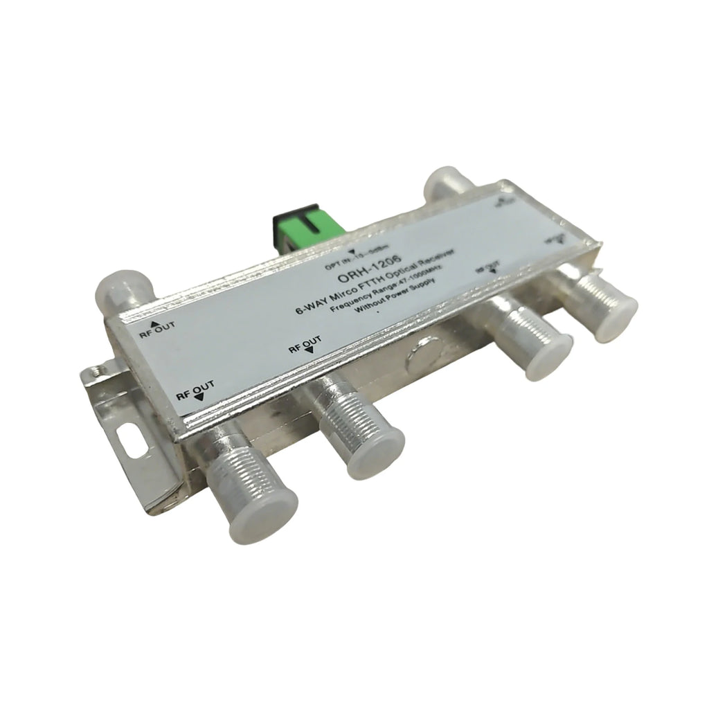 FTTH Optical Receiver Cable TV User Optical-to-Electrical Converter Home Network Mini Optical Connector Dual-Fiber CATV Dedicate Oasis Select 1206