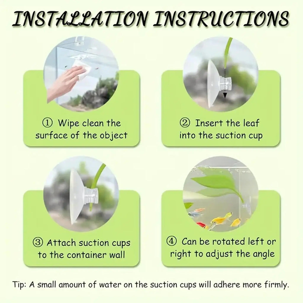 Frog Habitat Leaf Suction Cup Tank Terrarium Realistic Leaf Reptile Basking Area Resting Terrace for Geckos Frog Tank Decor Oasis Select