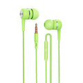 3.5mm Wired Earphone In Ear Headset HIFI Heavy Bass Earbuds Monitor Sports Headset Stereo Music Gaming Headphone with Microphone Oasis Select Green