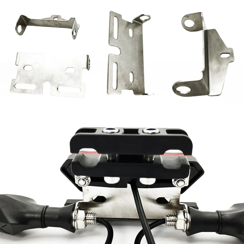 For EBKE Motorcycle Headlight Rear Light Bracket 10.5mm Hole Diameter 1Pcs Mounting Brackets Silver Stainless Steel High Quality Oasis Select