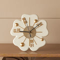 Lucky Flower Clock Ornament Entrance Hall Desktop Home Living Room Entrance Hall Bedroom Clock Decoration Table Clock Oasis Select Clock