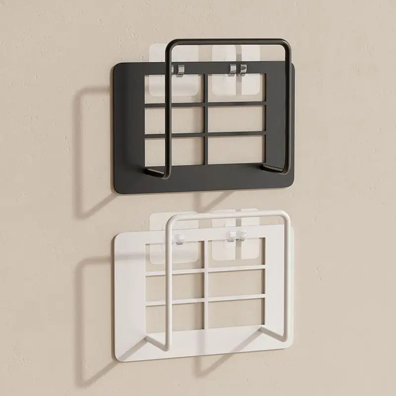 No-Drill Wall Mount Router Bracket – Iron Storage Shelf