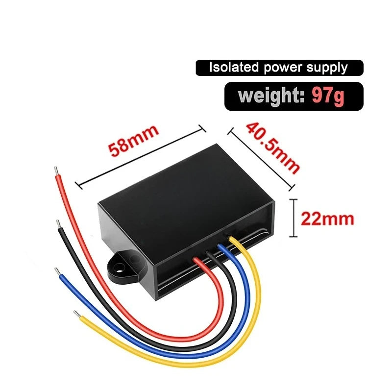 Voltage Regulator Transformer Module Isolated DC DC Converter 9-150V to 12V 1-10A 12V24V36V84V96V120Vto12V Buck Power Inverter Oasis Select 3A ABS Plastic Isolated 18-45V DC 12V DC
