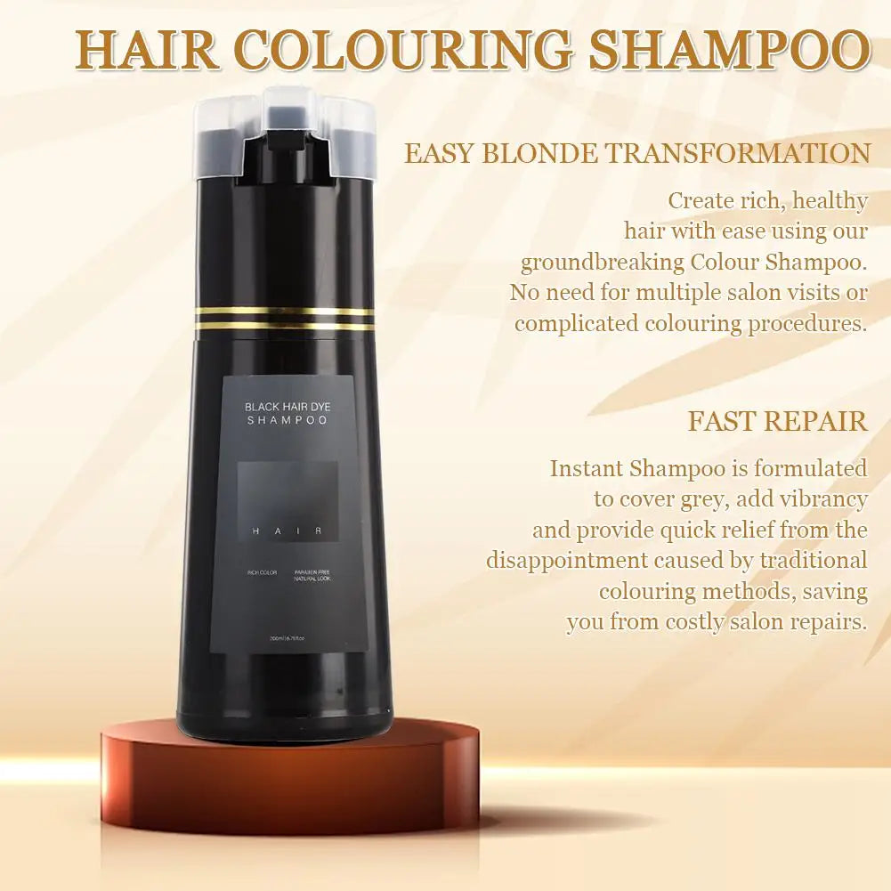 1/2/3PCS Black Hair Dye Shampoo Nova Hair Instant Dye Shampoo,Hair Dye Coloring For Gray Hair Long Lasting Color in Minutes Oasis Select