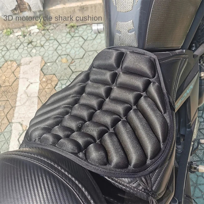 Universal Motorcycle Seat Cover 3D Comfort Gel Cushion Seat Motorbike Air Pad Cover Shock Absorption Decompression Saddles Pad Oasis Select