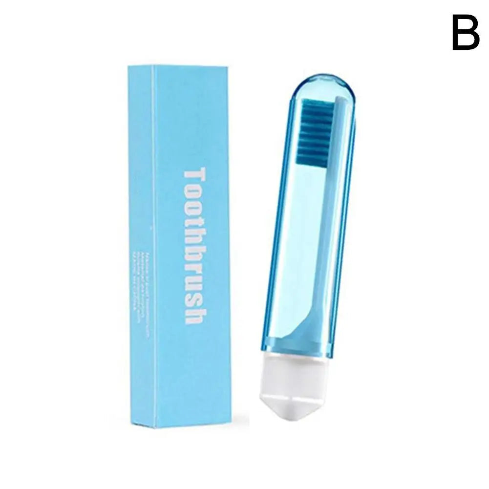 Travel Portable Folding Toothbrush Super Soft Bristle Toothbrush Fold Travel Camping Hiking Outdoor Easy To Take Teethbrush Oasis Select B