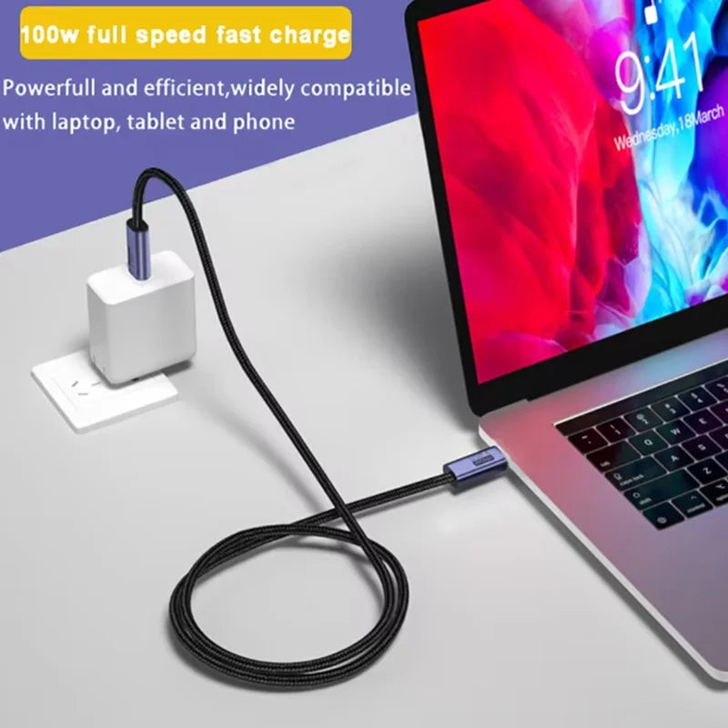 1m 2m USB C Type C 20Gbps Data Cable USB4 Thunderbolt 3 Cable PD 100W 5A Fast Charging Cable USB C 8K@60Hz Cable For Macbook Pro Oasis Select