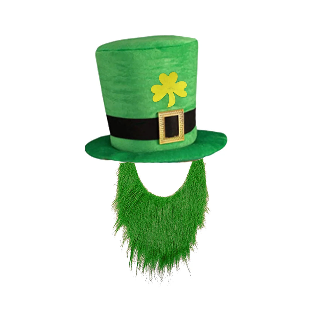 Green Leprechaun Stovepipe Hat – St. Patrick's Day Irish Top Hat Costume Hat Oasis Select A One Size