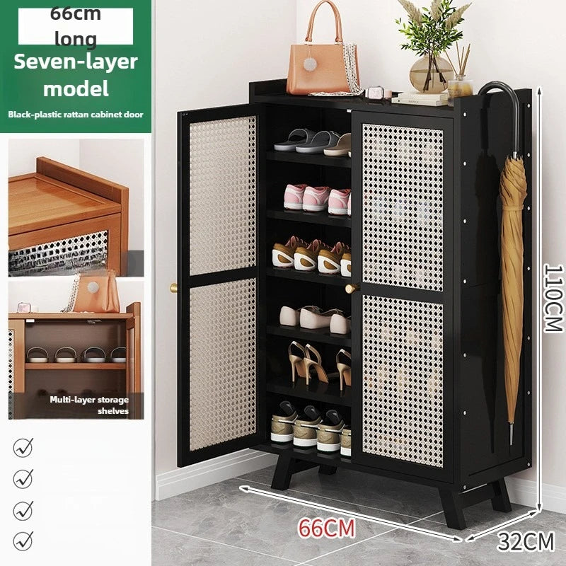 Entry to the door of the shoe cabinet, large-capacity shoe cabinet, multi-layer porch, for the corridor outside the door durable Oasis Select Black C