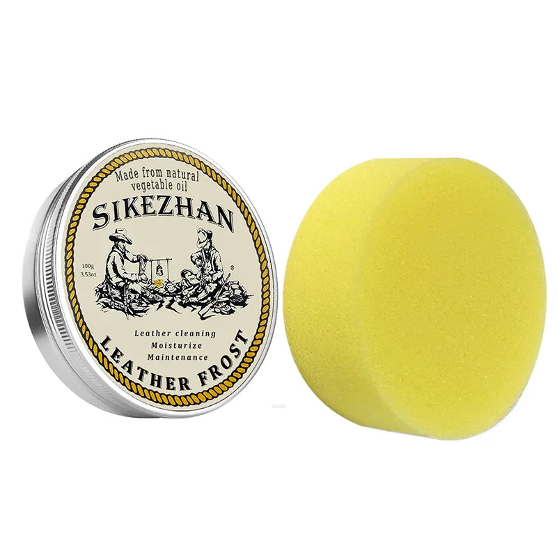 Motorcycle Seat Cleaner & Conditioner, Leather Care Cream, Waterproof UV Protection Restorer for Motorbike Scooter Saddle (100g) Oasis Select 1PC-100g