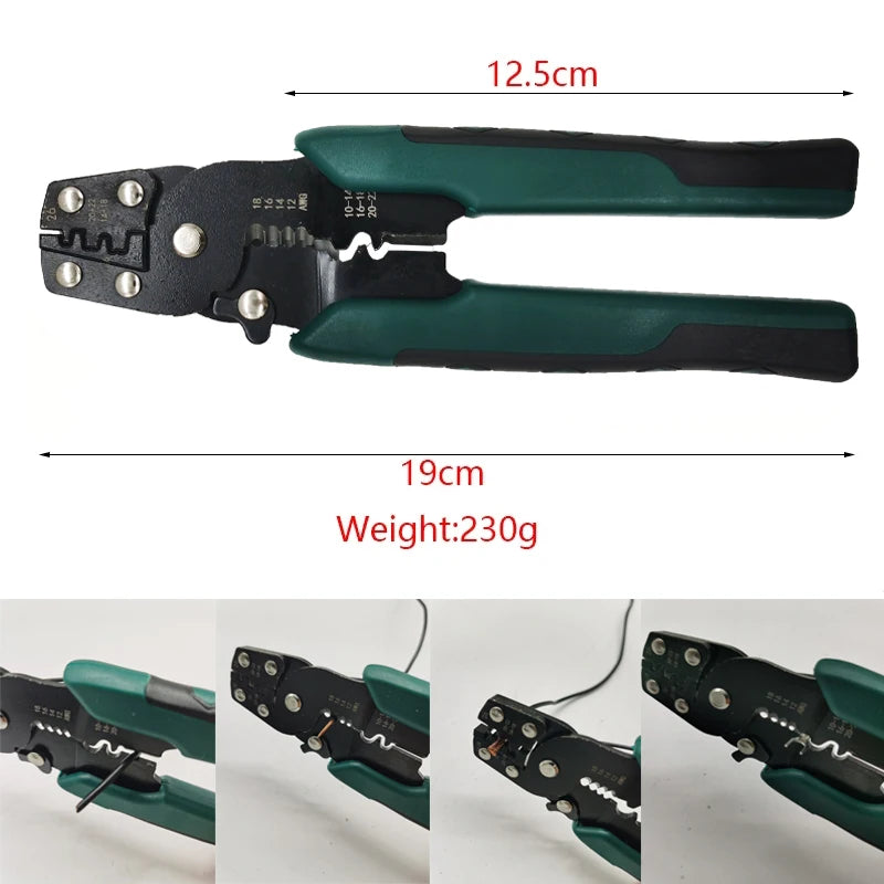 Multi-function Mini Electric Terminal Crimping Pliers With Wire Stripping Cutting Hand Crimping Tool Multiple Connector Kits Oasis Select TL