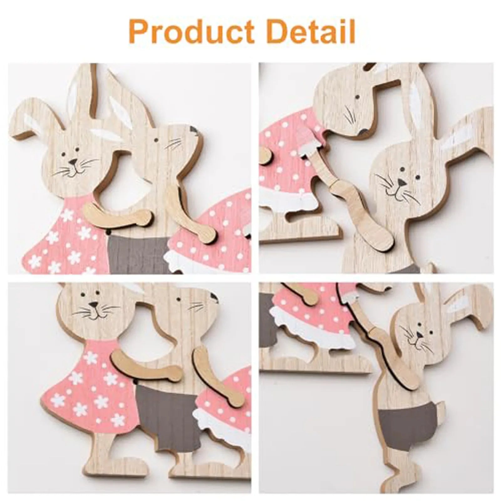 Easter Wooden Bunny Seesaw Ornament – Door & Home Décor Easter Wood Ornament Oasis Select