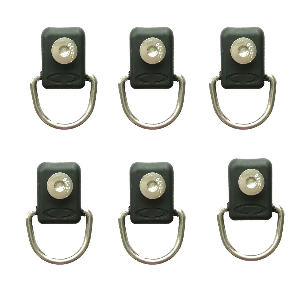 6PC Canoe Kayak D Rings Fitting Outfitting Fishing Rigging Bungee Kit Accessory with Screws Oasis Select