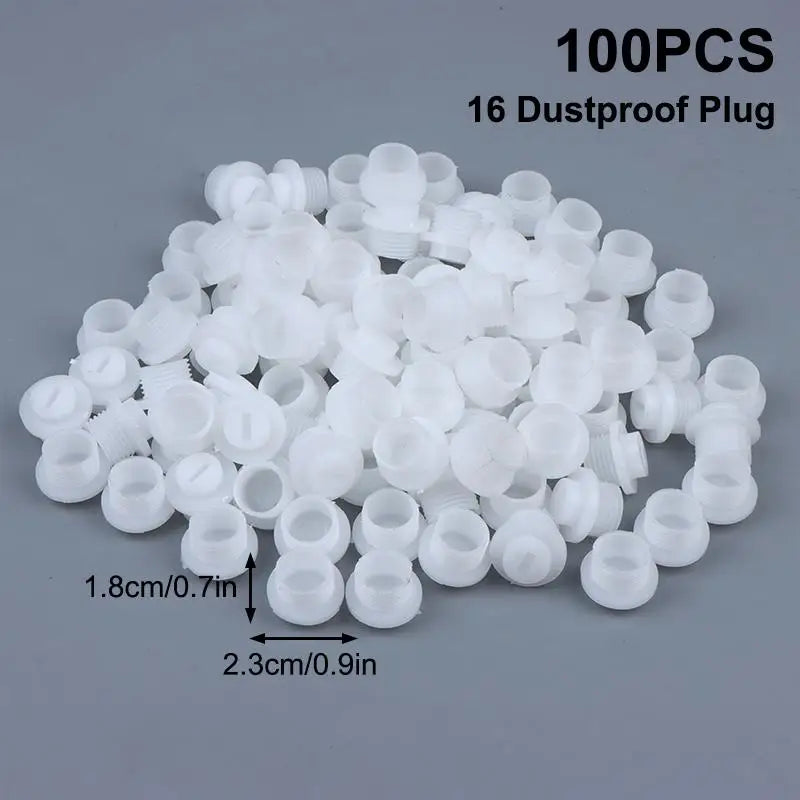100pcs Random Color M12 M14 M16 M18 Common Rail Injector Connect Joint Dust Cap Oil Tube Pipe Plug Oasis Select A7
